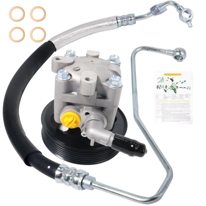 DURAFORCE Power Steering Pump & Pressure Line for Nissan Maxima 2008-2014 Altima 2008-2012