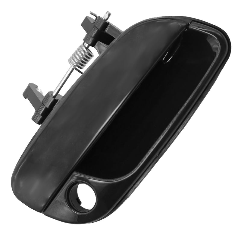 DURAFORCE 4Pcs Black Door Handle Set Front w/Keyhole for 2001-2006 Hyundai Elantra