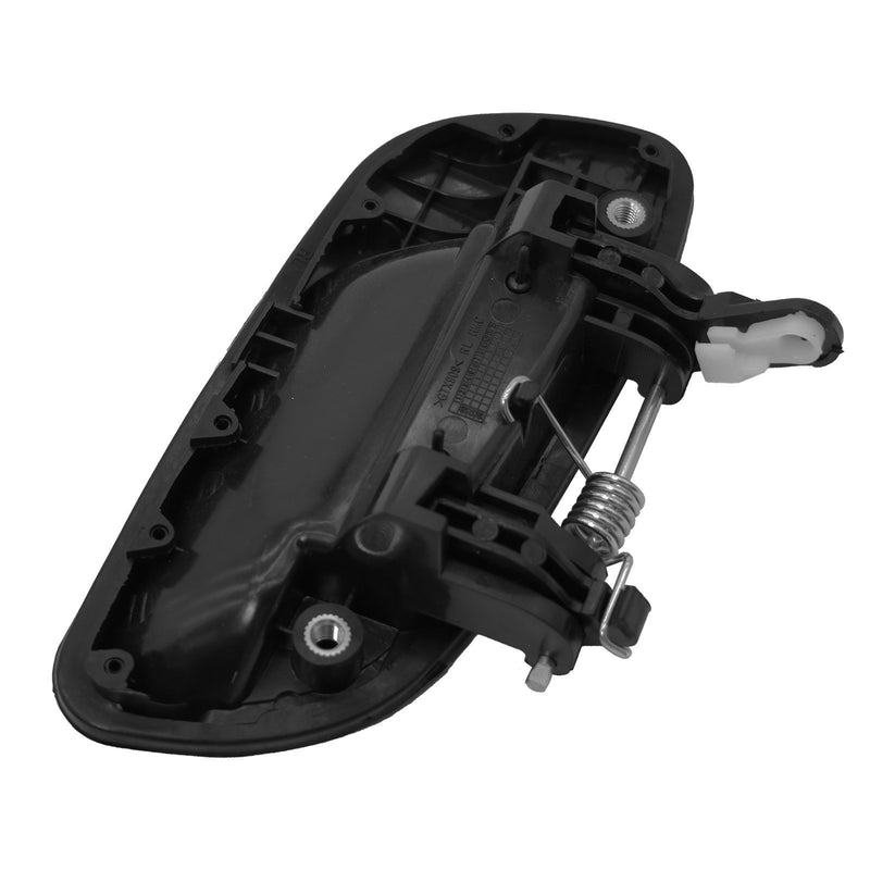 DURAFORCE 4Pcs Black Door Handle Set Front w/Keyhole for 2001-2006 Hyundai Elantra