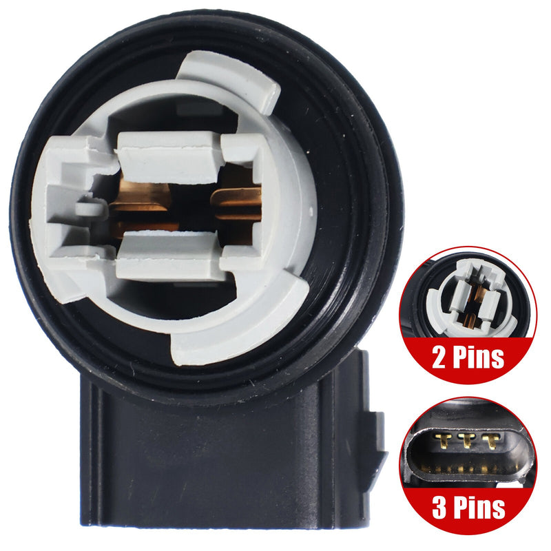 DURAFORCE Headlight Brake Lamp Bulb Socket for Ford F250 F350 2U5Z13411DA - 1Pc