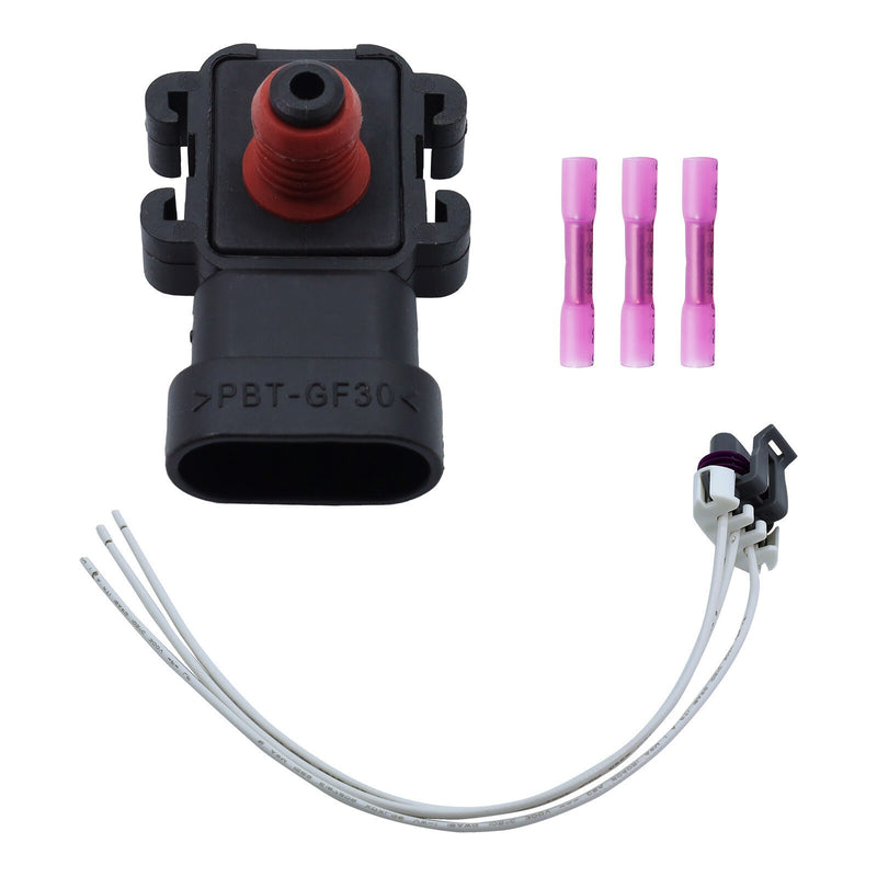 DURAFORCE New MAP Pressure Sensor 16249939 W/Connector for GMC Buick Chevrolet 9359409
