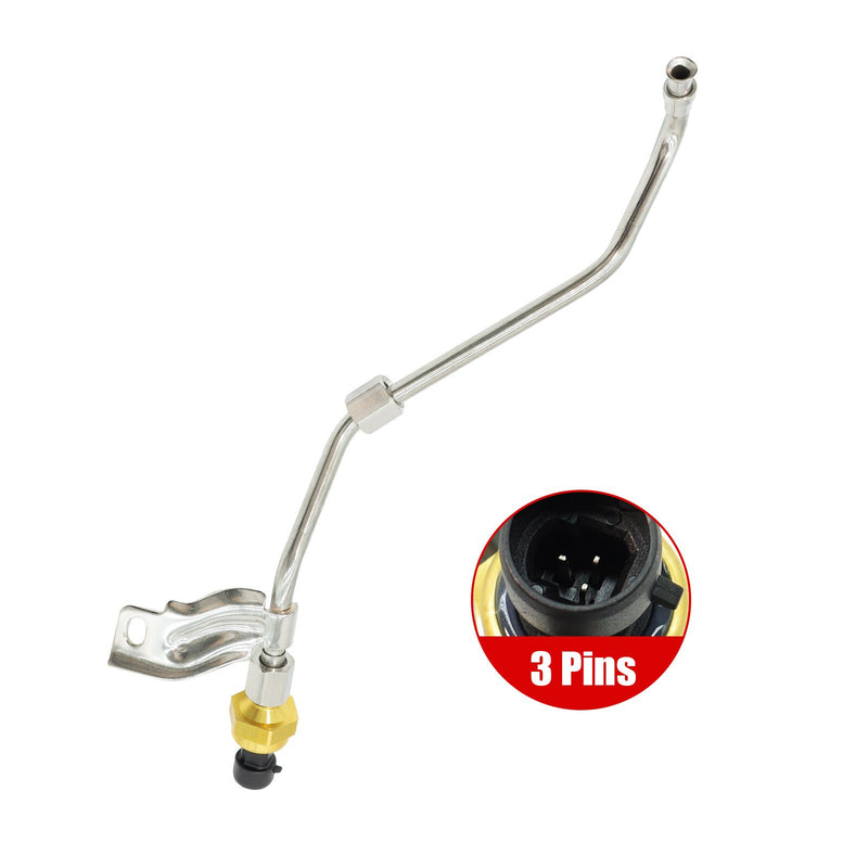 DURAFORCE 08-10 Ford Super Duty Exhaust Back Pressure Sensor Tube 8C3Z9J460A 6.4L