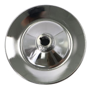 DURAFORCE Chrome Power Steering Pump Pulley Double Groove Saginaw GM Chevy Belt