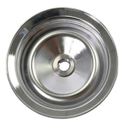 DURAFORCE Chrome Power Steering Pump Pulley Double Groove Saginaw GM Chevy Belt