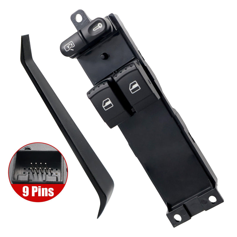 DURAFORCE Front Left Power Window Switch VW Bora Golf GTI R32 Skoda Octavia Audi A3