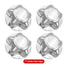 DURAFORCE 4Pcs 7" Chrome Hub Wheel Center Caps for 97-03 Ford F150 F-150