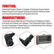 DURAFORCE Volkswagen Passat Audi A4 Quattro Crankshaft Position Sensor 050906433