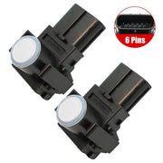 DURAFORCE 2Pcs 8934133210 Parking Sensor for 2012-2015 Lexus RX350 RX450h Silver