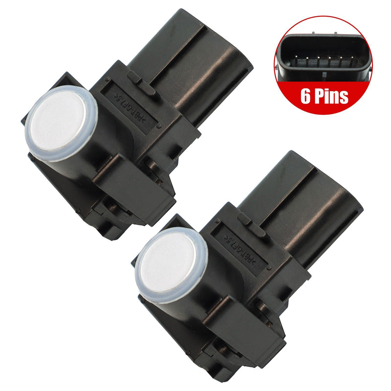 DURAFORCE 2Pcs 8934133210 Parking Sensor for 2012-2015 Lexus RX350 RX450h Silver