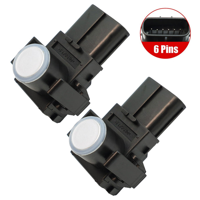 DURAFORCE 2Pcs 8934133210 Parking Sensor for 2012-2015 Lexus RX350 RX450h Silver