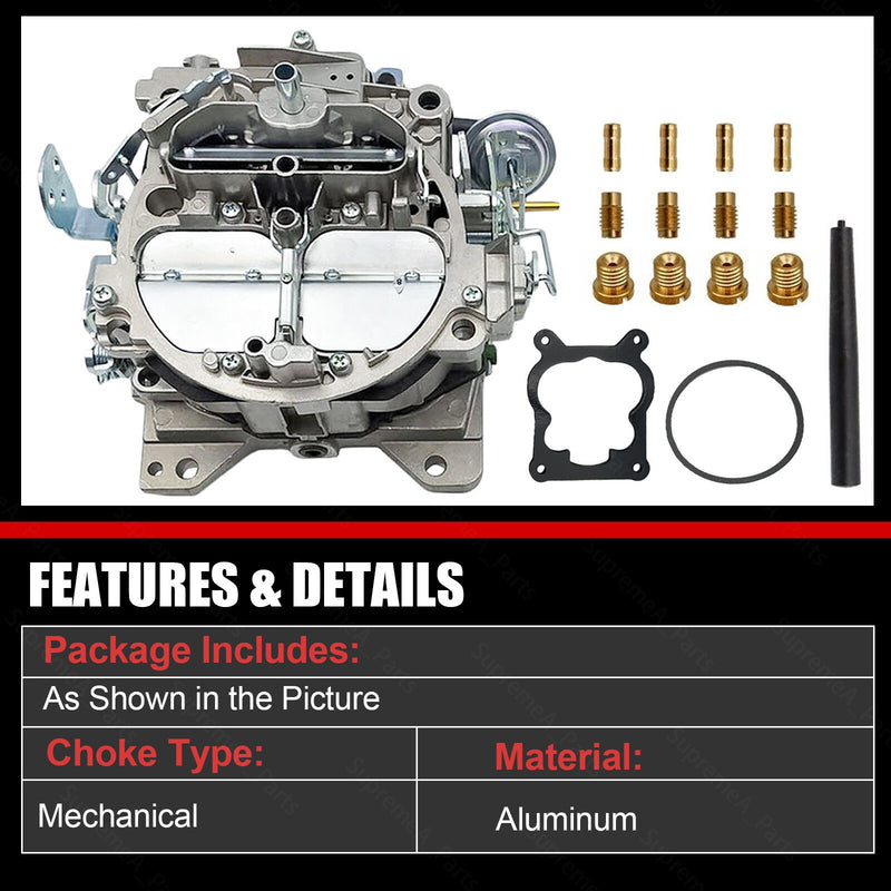 DURAFORCE Chevy 350 327 396 400 402 427 454 Quadrajet 750CFM 4MV 4 Barrel Carburetor