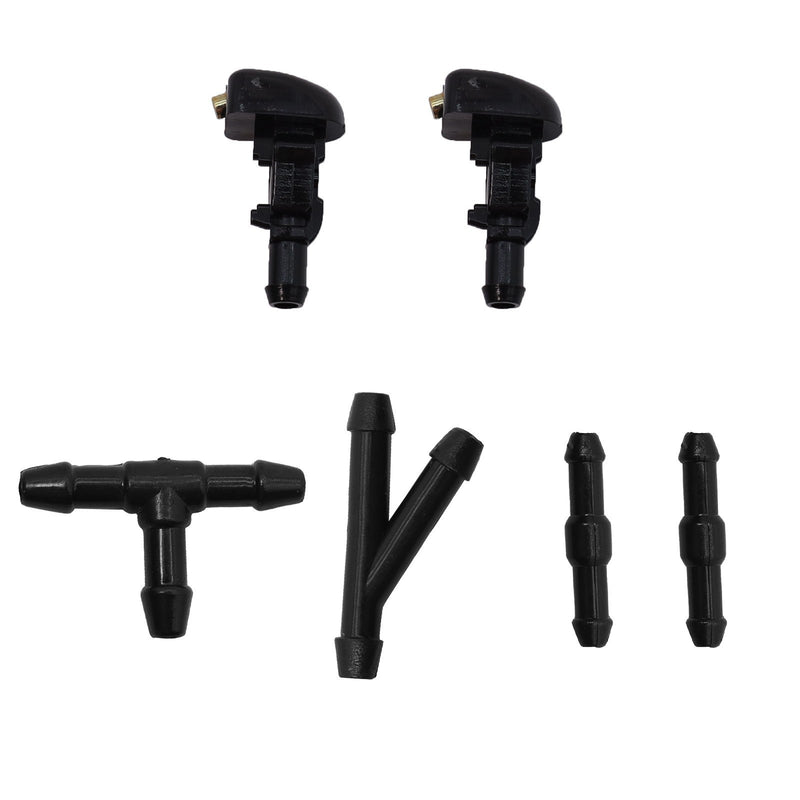 DURAFORCE Ford F150 2004-2014 Windshield Wiper Fluid Nozzle Kit 3W7Z-17603-AA
