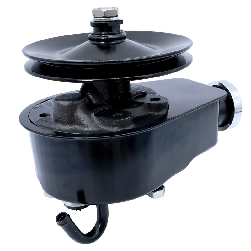 DURAFORCE Black Power Steering Pump Single Groove Pulley GM SBC BBC Chevy Buick