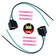 DURAFORCE 2x Ford Mustang Alternator Connector Plug 6 Wire WPT-118 1U2Z-14S411-TA
