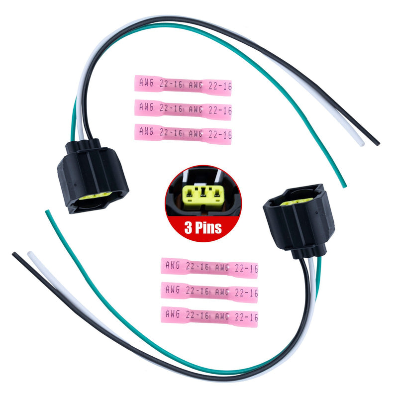 DURAFORCE 2x Ford Mustang Alternator Connector Plug 6 Wire WPT-118 1U2Z-14S411-TA