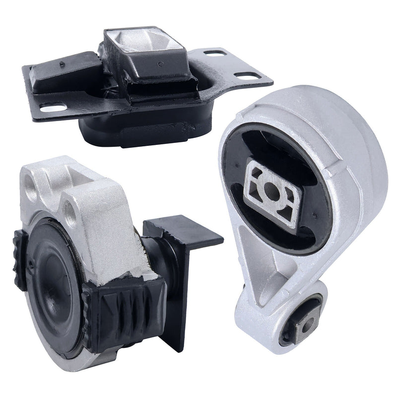 DURAFORCE Engine & Transmission Mount Set 3PCS for 2005-2007 Ford Focus 2.0L Auto Trans
