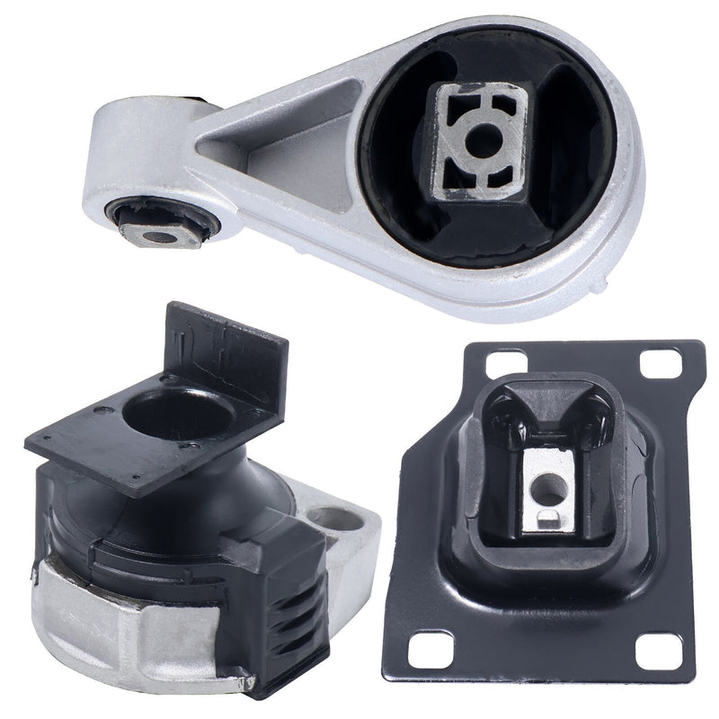 DURAFORCE Engine & Transmission Mount Set 3PCS for 2005-2007 Ford Focus 2.0L Auto Trans