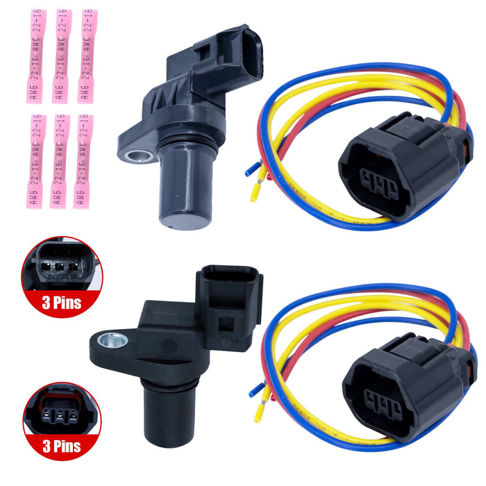 DURAFORCE 2x Transmission Speed Sensor with Wire Plug for Mitsubishi Eclipse Outlander