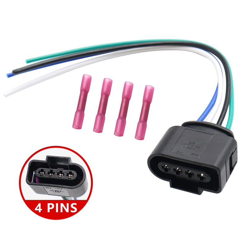 DURAFORCE New Ignition Coil Connector Harness w/ Terminals 1J0973724 for Audi VW