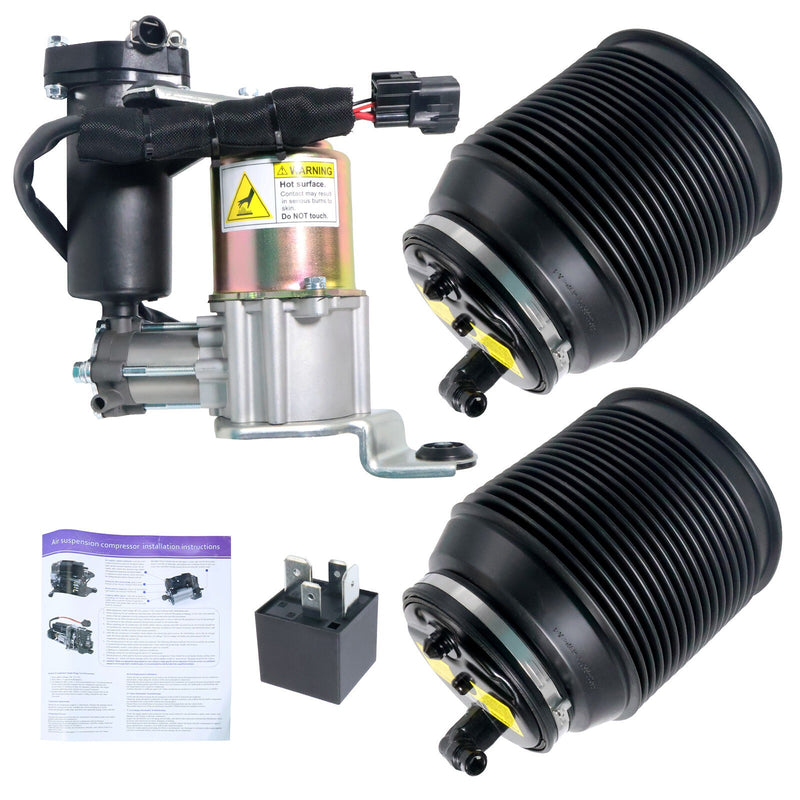 DURAFORCE Toyota 4Runner Rear Air Suspension Spring Bags & Compressor 4808035011 3X