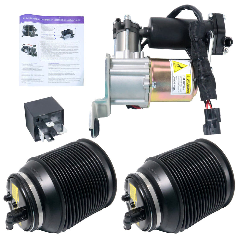 DURAFORCE Toyota 4Runner Rear Air Suspension Spring Bags & Compressor 4808035011 3X