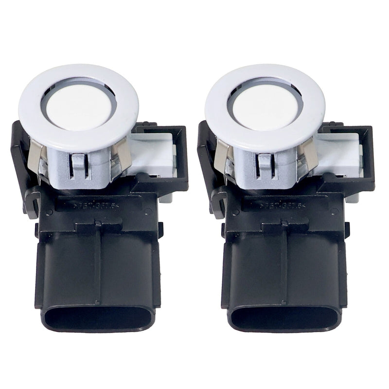 DURAFORCE 2PCS PDC Backup Parking Sensors & Retainers for Toyota Sienna 8934148010 White