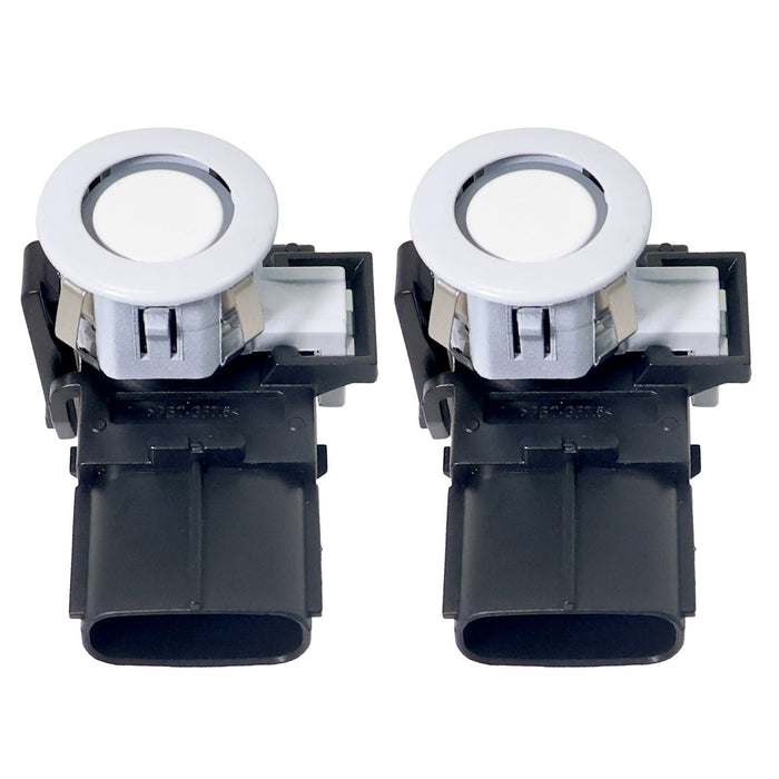 DURAFORCE 2PCS PDC Backup Parking Sensors & Retainers for Toyota Sienna 8934148010 White