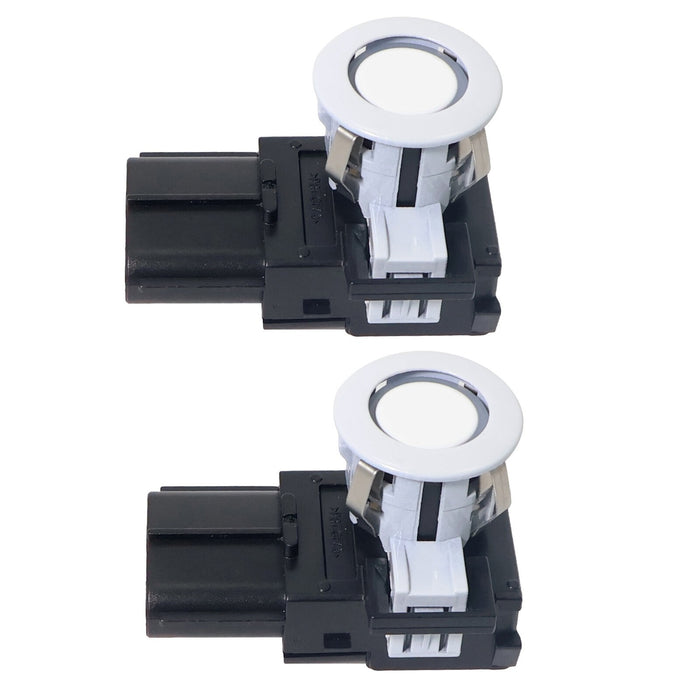DURAFORCE 2PCS PDC Backup Parking Sensors & Retainers for Toyota Sienna 8934148010 White