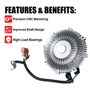 DURAFORCE Engine Cooling Fan Clutch for 2007-2008 Lincoln Navigator Ford F-150 Expedition