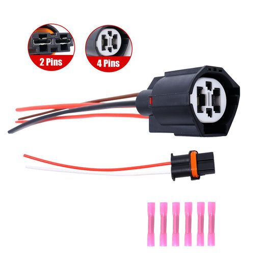 DURAFORCE 2x Cooling Fan Control Module Plug Connector for Ford Edge Lincoln Mercury Satur