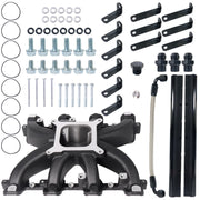 DURAFORCE GM LS1 LS2 LS6 EFI Aluminum Intake Manifold Kit w/ Fuel Rails Single-Plane