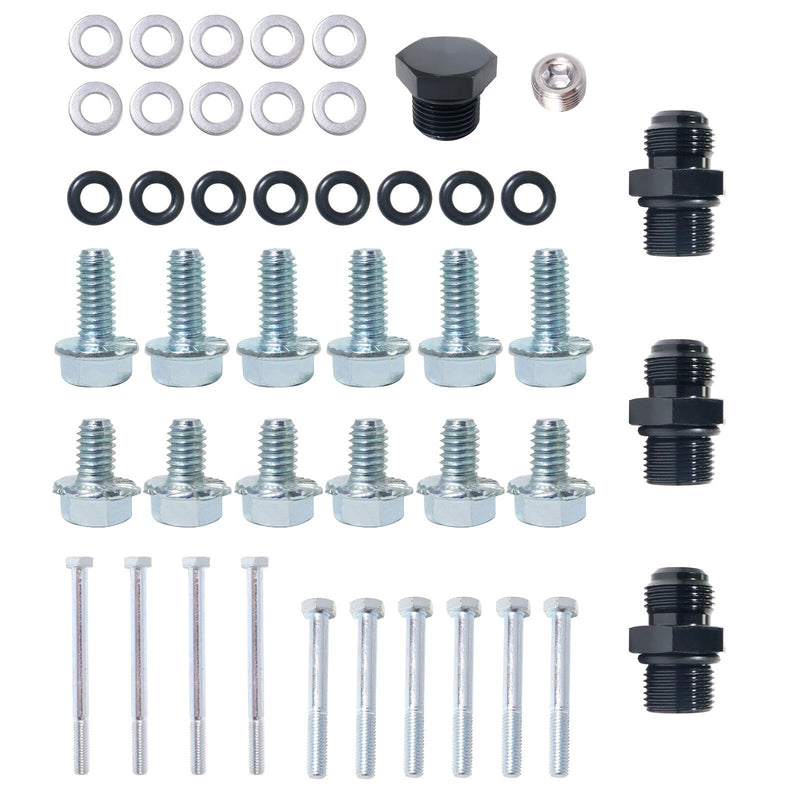 DURAFORCE GM LS1 LS2 LS6 EFI Aluminum Intake Manifold Kit w/ Fuel Rails Single-Plane