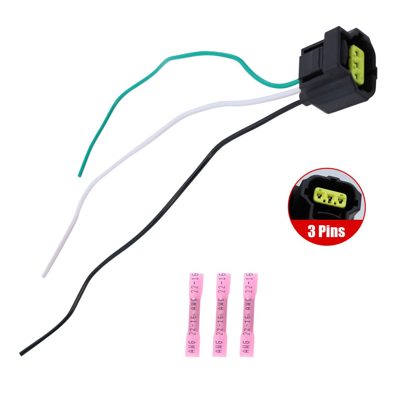 DURAFORCE Ford 6G Alternator 3-Wire Connector Plug Harness Pigtail WPT118