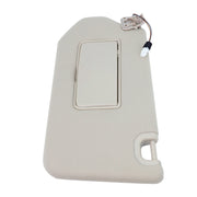DURAFORCE New Left Driver Sun Visor w/ Mirror & Clip Beige for 13-18 Nissan Pathfinder