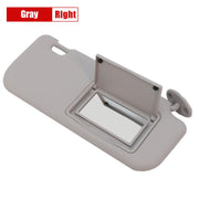 DURAFORCE Gray Right Sun Visor with Mirror for Toyota Corolla 2014-2017 Sunshade