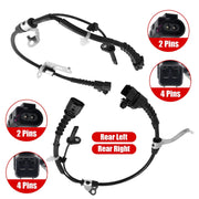 DURAFORCE New ABS Wheel Speed Sensor Rear RH LH for Honda Civic 1.5L 2.0L 2016-2021