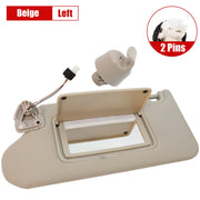 DURAFORCE 13-18 Nissan Altima Left Driver Sun Visor Beige w/ Light & Clip 964013TA2A