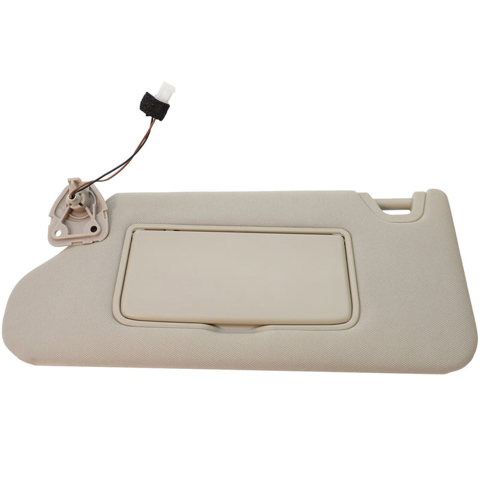 DURAFORCE 13-18 Nissan Altima Left Driver Sun Visor Beige w/ Light & Clip 964013TA2A
