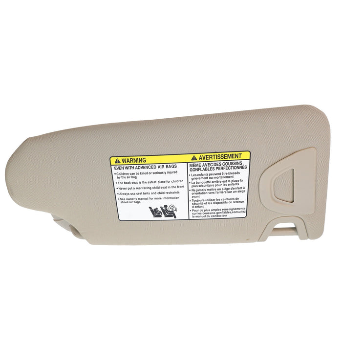 DURAFORCE 13-18 Nissan Altima Left Driver Sun Visor Beige w/ Light & Clip 964013TA2A
