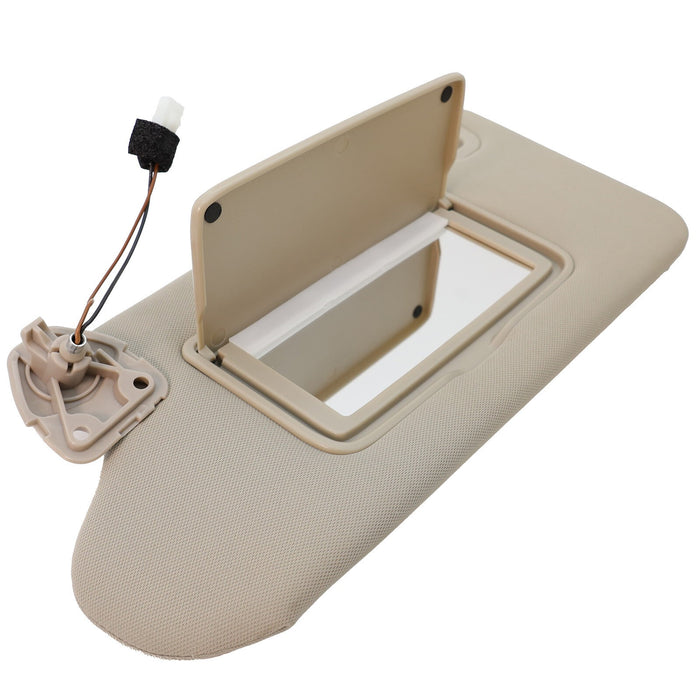 DURAFORCE 13-18 Nissan Altima Left Driver Sun Visor Beige w/ Light & Clip 964013TA2A