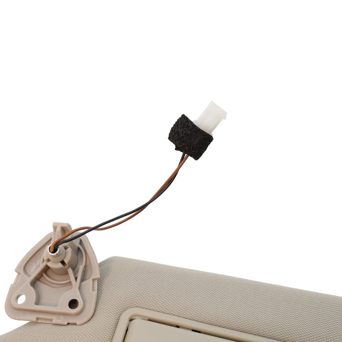 DURAFORCE 13-18 Nissan Altima Left Driver Sun Visor Beige w/ Light & Clip 964013TA2A