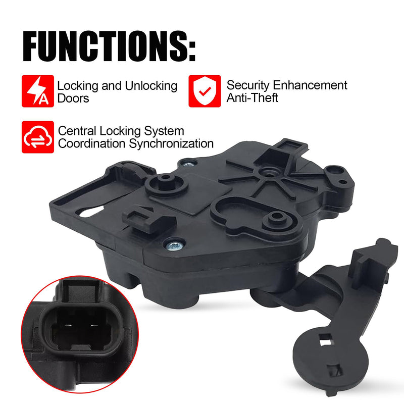 DURAFORCE New Rear Side Liftgate Door Lock Actuator 15808595 for Yukon Suburban Escalade