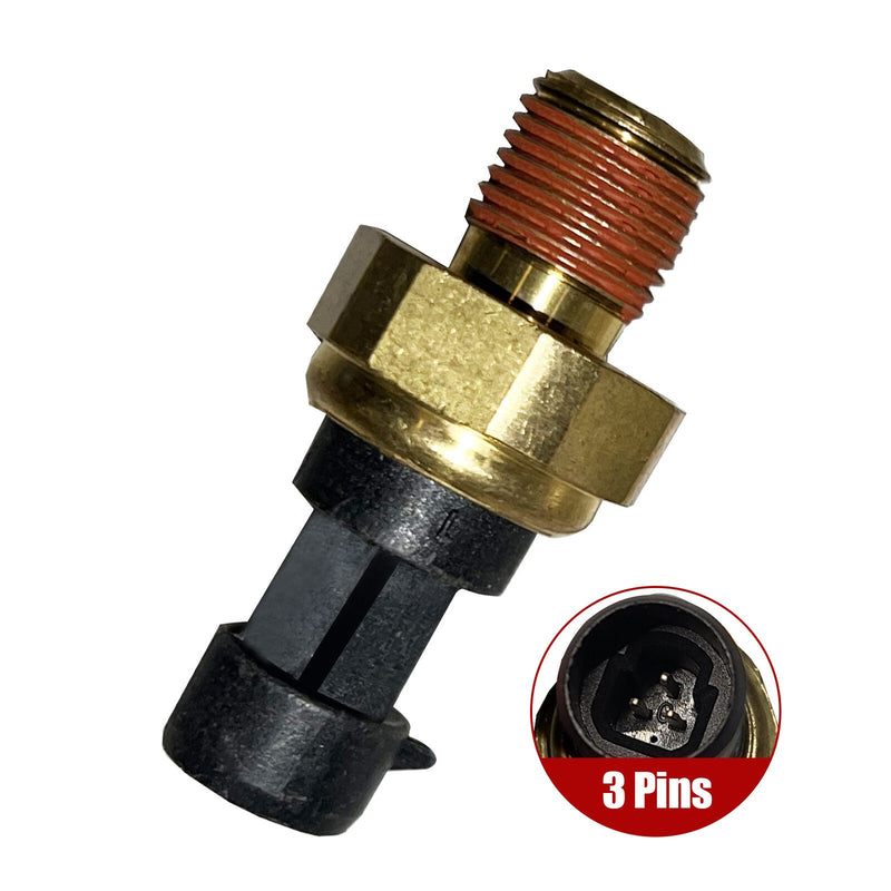 DURAFORCE 3-Pin Turbo Boost Pressure Sensor for 2001-07 Mack CV MR 11.9L 20706228