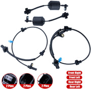 DURAFORCE 4 ABS Wheel Speed Sensors Front/Rear Left Right for Honda HR-V 2016-2022