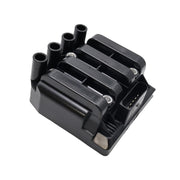 DURAFORCE 06A905097 Ignition Coil & 4 Spark Plugs for 1998-2011 VW Beetle Golf Jetta 2.0L