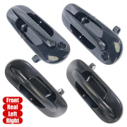 DURAFORCE 4-Piece Black Door Handle Set for 97-01 Honda CR-V Front & Rear Left Right