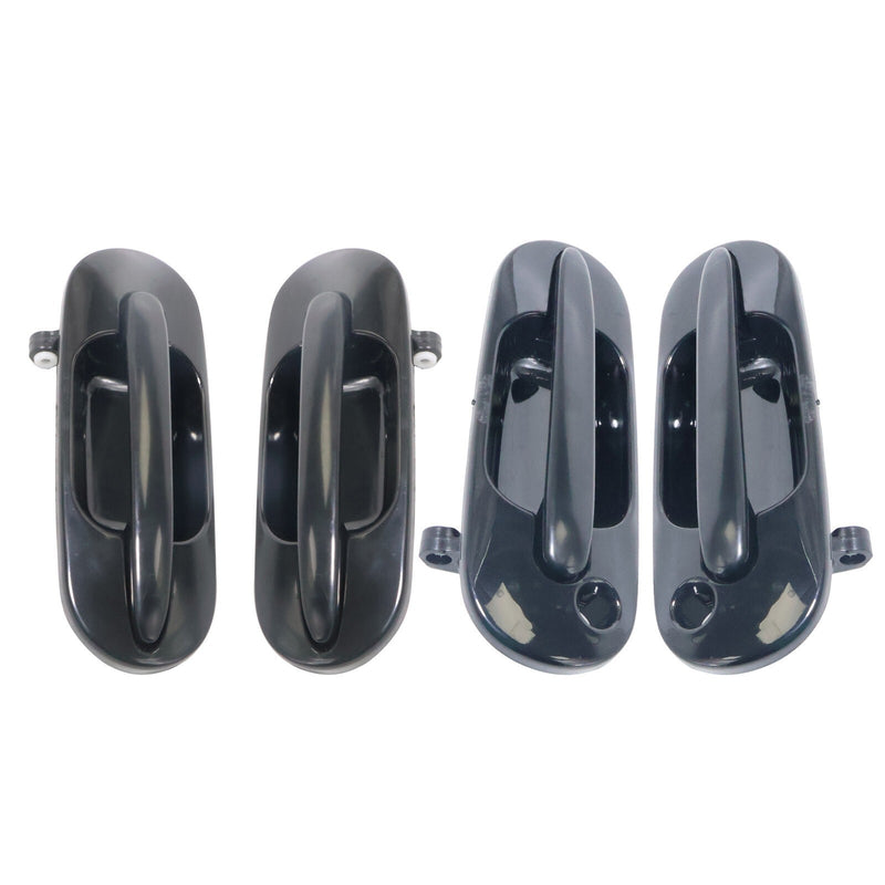 DURAFORCE 4-Piece Black Door Handle Set for 97-01 Honda CR-V Front & Rear Left Right