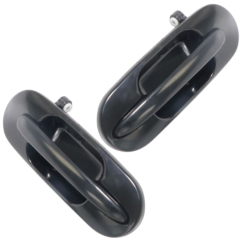 DURAFORCE 4-Piece Black Door Handle Set for 97-01 Honda CR-V Front & Rear Left Right