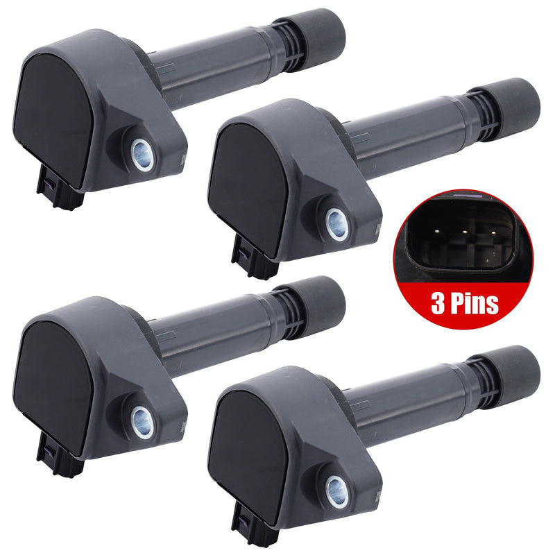 DURAFORCE 4x Ignition Coils for Honda Civic 1.8L 2006-2011 UF582 30520-RNA-A01