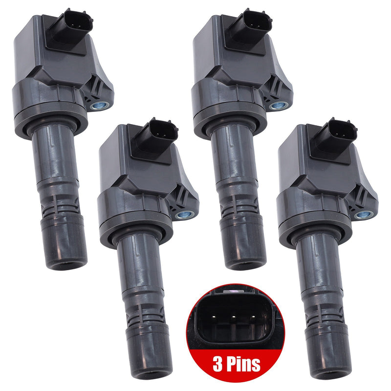 DURAFORCE UF672 Ignition Coils 4-Pack for Acura ILX 2.0L & Honda Civic HR-V 1.8L